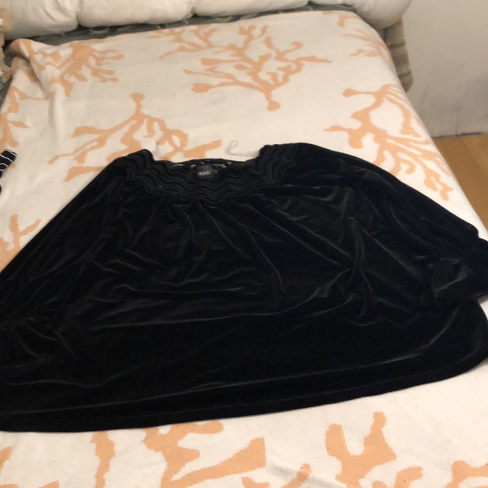 Black suede shirt